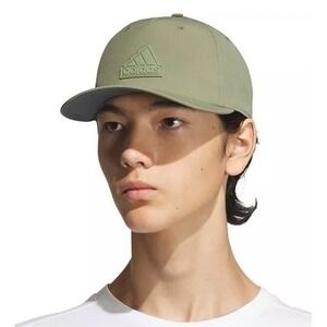 adidas Men's Sport 5-panel, Green High Crown Snapback Adjustable Fit Cap OSFA‎